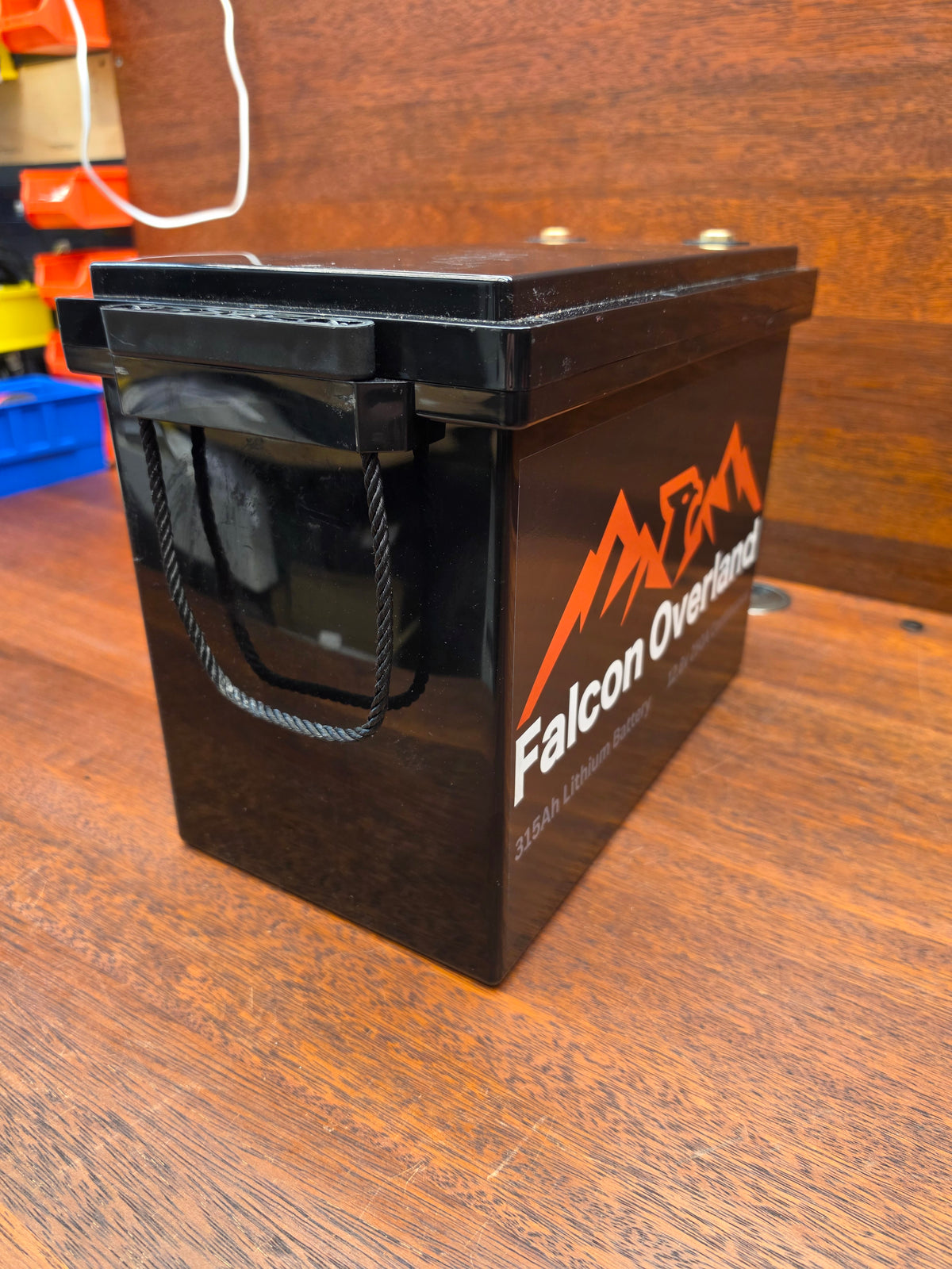 Falcon Overland 315AH Lithium Battery side