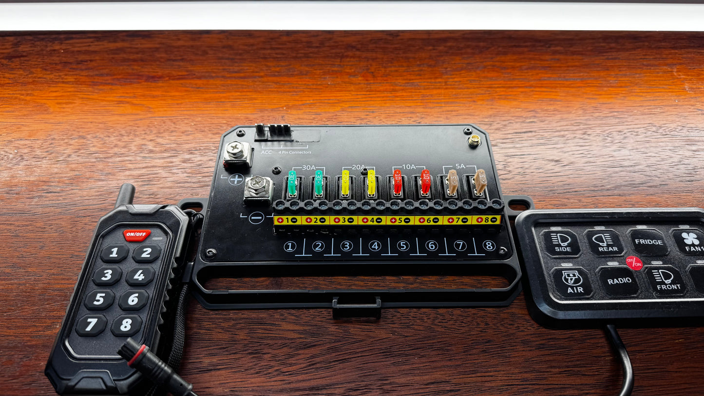 8 Way Switch Panel with Bluetooth