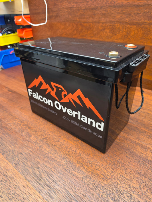 Falcon Overland 315AH Lithium Battery front angle